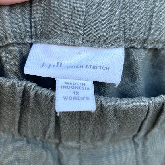 J.Jill Relaxed Linen Pants Size 1x– Comfortable & Classic Summer Warm Weather - Picture 7 of 8